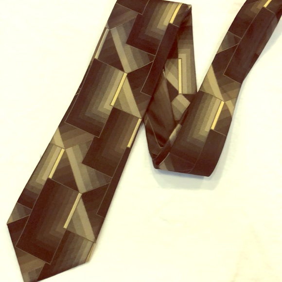 Geometric shapes Men’s Tie - Picture 1 of 3